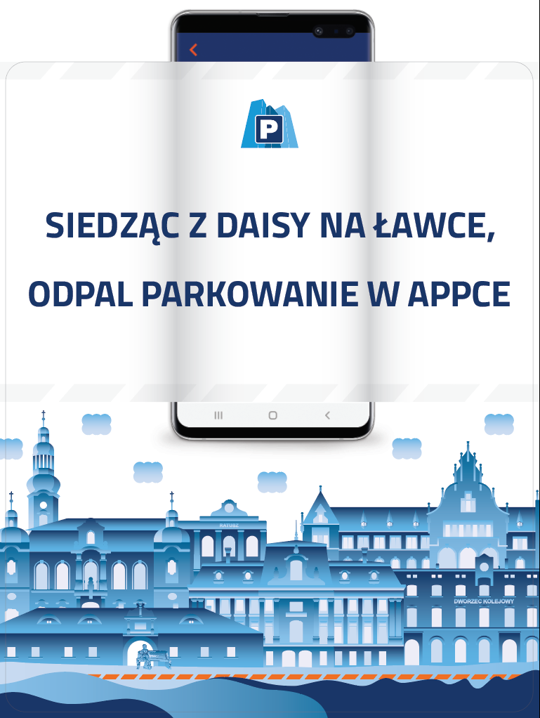 Ekran aplikacji CityParkApp do obsługi płatności parkingowych